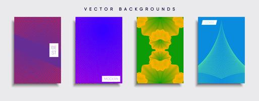 Minimale Vector-Cover-Designs. Zukünftige Plakatschablone. vektor