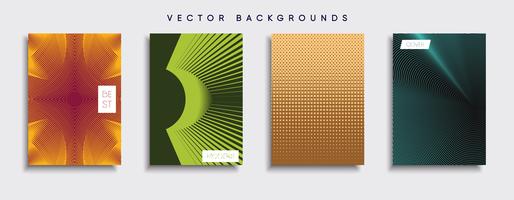 Minimale Vector-Cover-Designs. Zukünftige Plakatschablone vektor