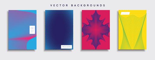 Minimale Vector-Cover-Designs. Zukünftige Plakatschablone vektor