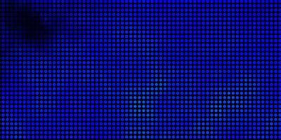 dunkelblauer Vektorhintergrund mit Blasen. abstrakte bunte Scheiben auf einfachem Gradientenhintergrund. Muster für Broschüren, Faltblätter. vektor