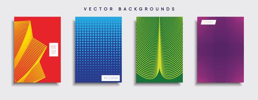 Minimale Vector-Cover-Designs. Zukünftige Plakatschablone vektor