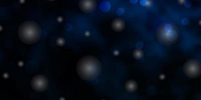 ljusblå vektor bakgrund med cirklar, stjärnor. abstrakt design i lutningsstil med bubblor, stjärnor. mönster för tapeter, gardiner.