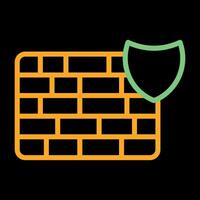 Firewall-Vektor-Symbol vektor