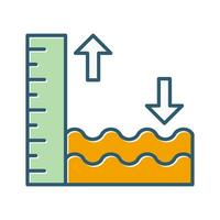 hög tidvatten vektor ikon