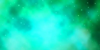 hellgrüner Vektorhintergrund mit bunten Sternen. bunte Illustration mit abstrakten Gradientensternen. Thema für Handys. vektor