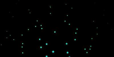 dunkelgrüne Vektorvorlage mit Neonsternen. moderne geometrische abstrakte Illustration mit Sternen. Design für Ihre Unternehmenswerbung. vektor