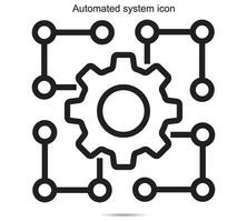 automatisiert System Symbol, Vektor Illustration.