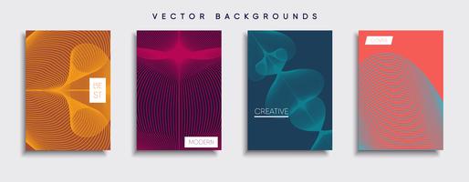 Minimale Vector-Cover-Designs. Zukünftige Plakatschablone vektor