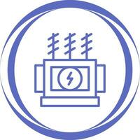 Leistung Transformator Vektor Symbol