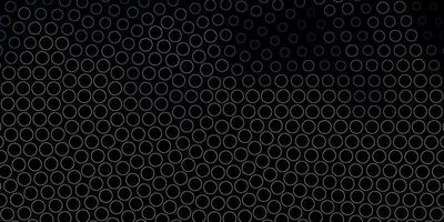 dunkelblaues Vektorlayout mit Kreisformen. abstrakte bunte Scheiben auf einfachem Gradientenhintergrund. Muster für Geschäftsanzeigen. vektor