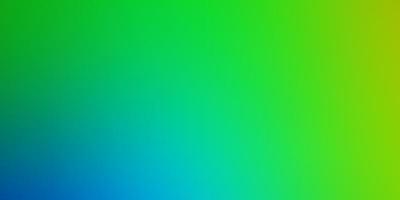 hellblauer, grüner Vektor intelligente verschwommene Vorlage. abstrakte Darstellung der Steigung mit unscharfen Farben. neue Seite für Ihr Design.