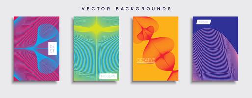 Minimale Vector-Cover-Designs. Zukünftige Plakatschablone vektor