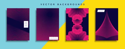 Minimale Vector-Cover-Designs. Zukünftige Plakatschablone. vektor