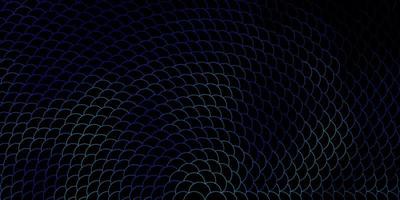 dunkelblaues Vektorlayout mit Kreisen. abstrakte Glitzerillustration mit bunten Tropfen. Muster für Geschäftsanzeigen. vektor