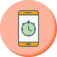 Uhr-App-Vektorsymbol vektor