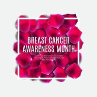 Brustkrebsbewusstsein Monat rosa Band Hintergrund Vektor-Illustration pink vektor