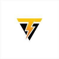 kraft energi logotyp design element vektor