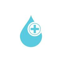 Wasser fallen Logo Vektor Element Geschäft Illustration Symbol und Design