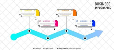 Vektor-Infografik-Vorlage vektor