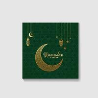 Ramadan Kareem Social-Media-Vorlage vektor