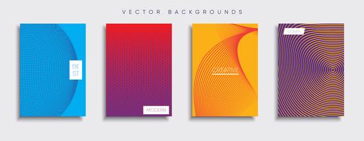 Minimale Vector-Cover-Designs. Zukünftige Plakatschablone vektor