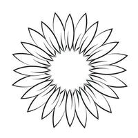 Blume Linie Kunst zum drucken oder verwenden wie tätowieren Design vektor