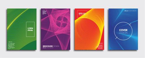 Minimale Vector-Cover-Designs. Zukünftige Plakatschablone vektor