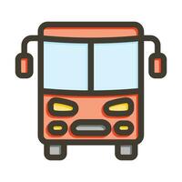 Öffentlichkeit Transport Vektor dick Linie gefüllt Farben Symbol zum persönlich und kommerziell verwenden.