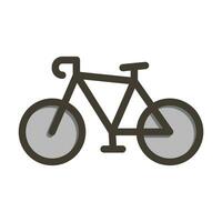 Fahrrad Vektor dick Linie gefüllt Farben Symbol zum persönlich und kommerziell verwenden.
