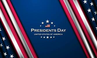 presidentens dag bakgrund design. baner, affisch, hälsning kort. vektor illustration.
