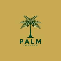 Palme Baum Logo Design Vektor, kreativ Palme Blatt Logo Vorlage vektor