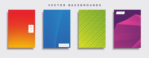 Minimale Vector-Cover-Designs. Zukünftige Plakatschablone vektor