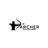 archer logotyp vektor, kreativ archer logotyp design mall vektor