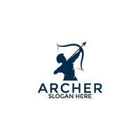 archer logotyp vektor, kreativ archer logotyp design mall vektor