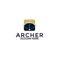 archer logotyp vektor, kreativ archer logotyp design mall vektor