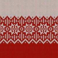 norwegisch einheimisch Stil Pullover, Ornament mit Schneeflocken. Messe Insel Design. vektor