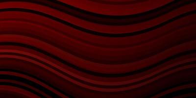 mörk röd vektormall med kurvor. abstrakt illustration med lutningsbågar. mönster för reklam, annonser. vektor