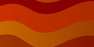 ljus orange vektor bakgrund med böjda linjer. färgglad illustration i cirkulär stil med linjer. mönster för annonser, reklam.