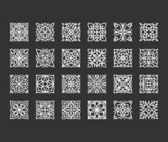 geometrisk prydnad dekorativ element vektor samling