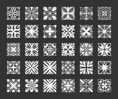 geometrisk prydnad dekorativ element vektor samling