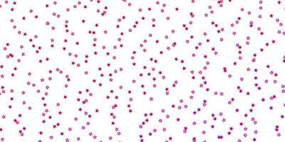 dunkelviolettes, rosafarbenes Vektorlayout mit hellen Sternen. bunte Illustration im abstrakten Stil mit Farbverlaufssternen. Muster für Websites, Zielseiten. vektor