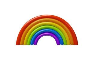 3d realistisk HBTQ regnbåge. symbol av stolthet månad. färgrik tolerant vektor illustration. frihet av relation, Stöd homosexuell rättigheter av Gay, lesbisk, transpersoner, bisexuell. flerfärgad tecken