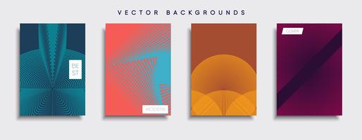 Minimale Vector-Cover-Designs. Zukünftige Plakatschablone. vektor