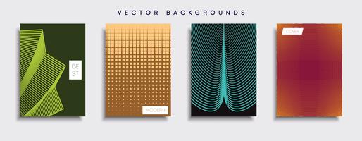 Minimale Vector-Cover-Designs. Zukünftige Plakatschablone vektor