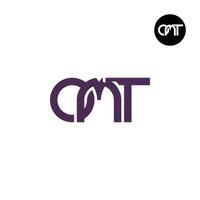 brev omt monogram logotyp design vektor