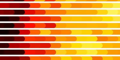 ljus orange vektor mönster med linjer. färgglad lutningsillustration med abstrakta plana linjer. smart design för dina kampanjer.