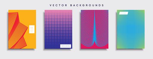 Minimale Vector-Cover-Designs. Zukünftige Plakatschablone vektor