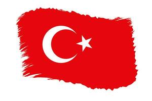 Vektor Vintage türkische Flagge