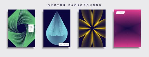 Minimale Vector-Cover-Designs. Zukünftige Plakatschablone. vektor