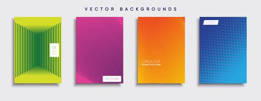 Minimale Vector-Cover-Designs. Zukünftige Plakatschablone vektor